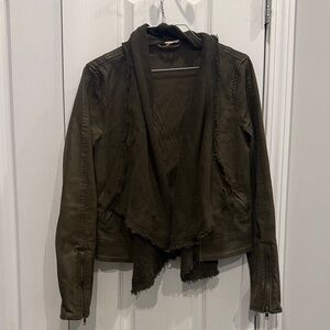 Free People Dark Olive Utility Jacket